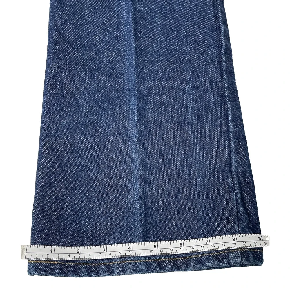 Vintage USA Made Levi's 517 Boot Cut Jeans Men's W34 L31 Actual 28 Blue Red Tab